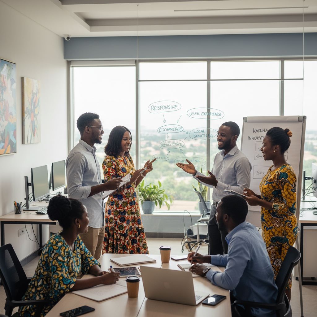 The team at KD Website Designer, the leading web design agency in Kaduna.