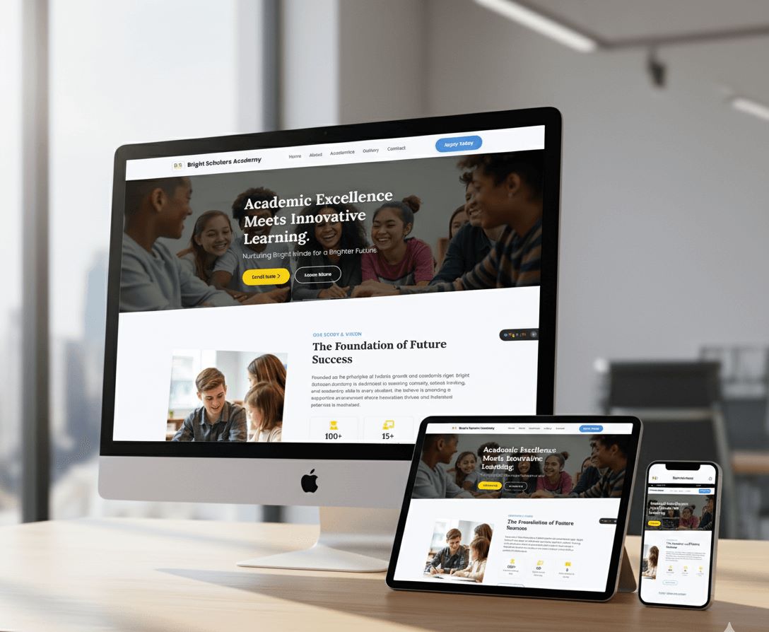 School website for an educational institution in Kaduna.