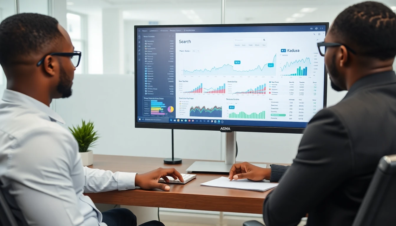 Team analyzing SEO data for Kaduna businesses